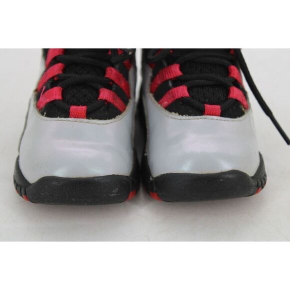 Nike Boys Air Jordan 10 310808-009 Gray Basketball Shoes Sneakers Size 5.5c - Picture 5 of 11